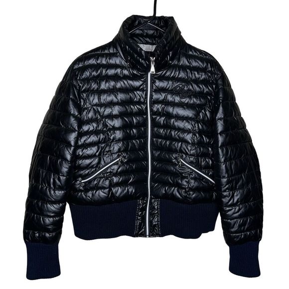 Y2K Baby Phat Puffer Jacket Black Size 2XL - Picture 1 of 7